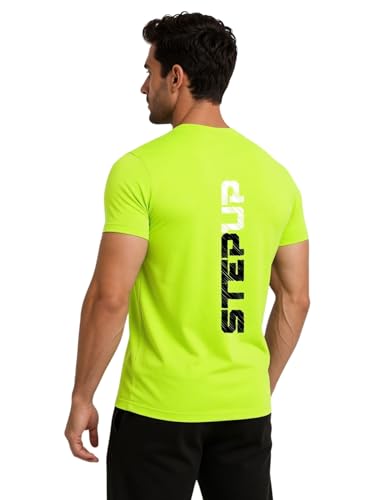 Image of 3Colors Men's Active Polyester T-Shirt | Quick Dry Gym Workout Tee | Stretch Sports Round Neck Running T-Shirt-STEPUP LINE