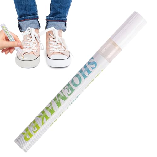 Marcadores De Zapatos De Tela | Bateo De Zapatos Blancos | 20G Restaurador De Color De Portátil Compacto | Aplicador De Tinta De Blanqueamiento De Multipropósito: Marcador De Reparación Pa