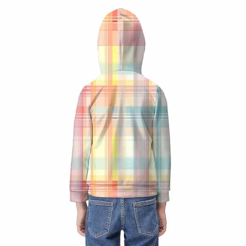 Sweat à capuche imprimé 3D Schéma de Couleurs 9 : cadeau idéal 7-9 ans