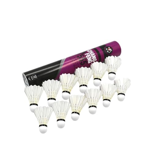 Generisch Plumas de bádminton – Duck Pack 12, estable, resistente, equipo deportivo, actividad, juego, rendimiento, entrenamiento, entretenimiento, ocio, niños, adolescentes, adultos