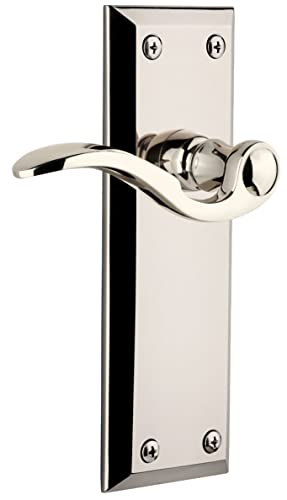 Grandeur Hardware Arc Tall Plate Double Dummy with Georgetown Lever in Timeless Bronze