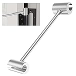 Huakaile Steel Hinge Gap Adjusting Wrench, 23-25 mm Door Hinge Adjustment Tool, Adjustable Door Hinge Repair Spanner for Installation Residential Commercial (Large)
