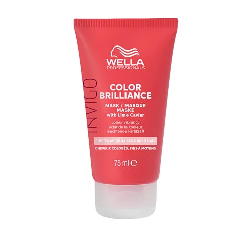 Wella Professionals Invigo Color Brilliance Maschera capelli - Colore protetto e luminoso per capelli sottili e normali - Con vitamina E 75 ml