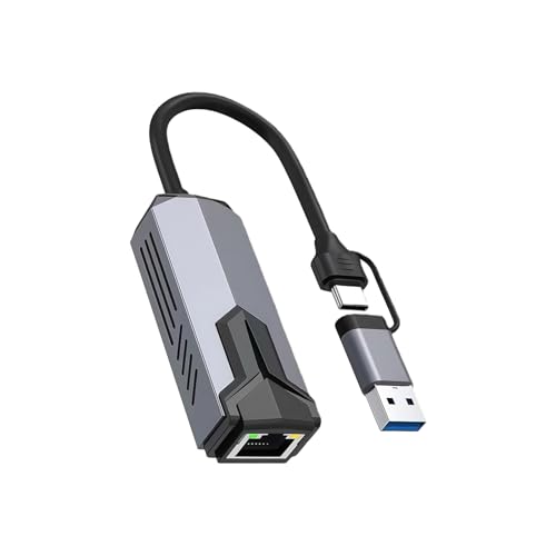 Adaptateur Ethernet 5000 Mbps RJ45 vers Type C USB 3.0 Gigabit pour PC et ordinateur portable