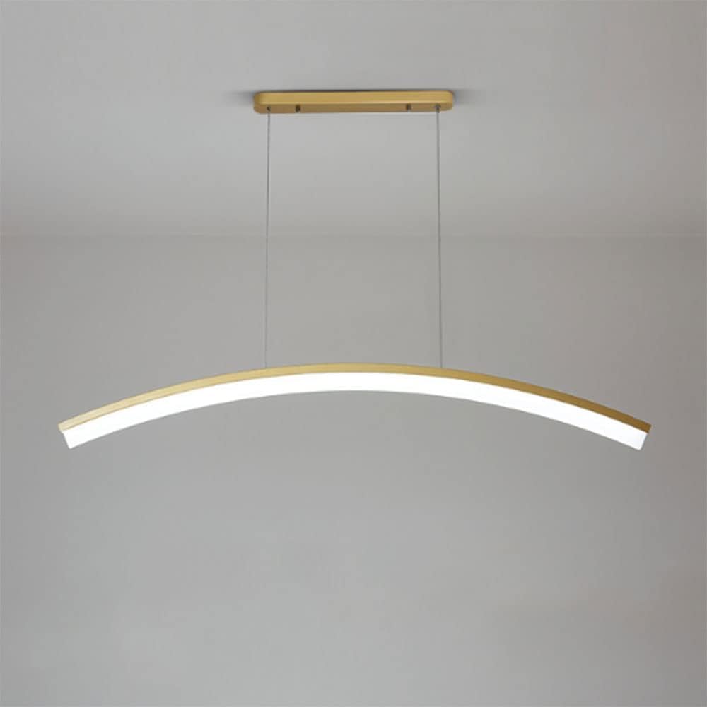 Długi stół do jadalni lampa wisząca aluminiowa lampa wisząca długa listwa lekka kawiarnia żyrandol LED nowoczesna prosta restauracja sufitowe oprawy wiszące do wystroju domu (Noir) interesting