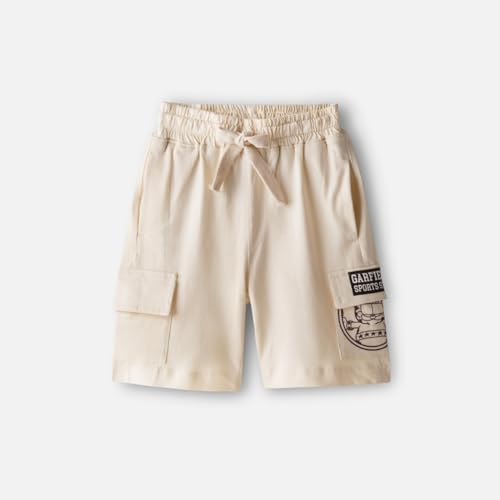 Image of Nap Chief Kids Cotton Official Garfield Co ord Sets for Boys & Girls, T Shirt and Shorts for Casual Wear