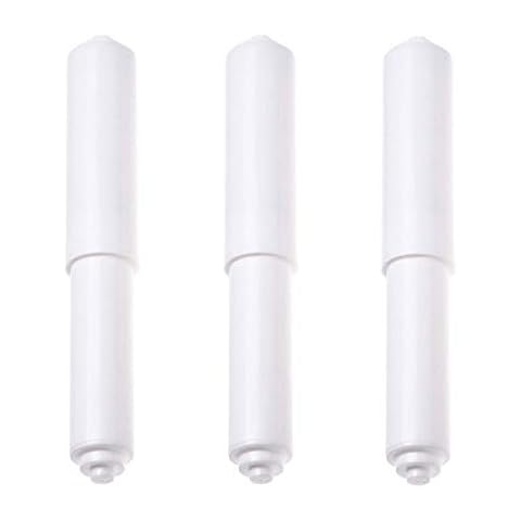 Toilet Paper Holder Rollers, 3pcs Plastic Toilet Tissue Roll Holder Insert in Bathroom Toilet Replacement Roller Spring Loaded Cover