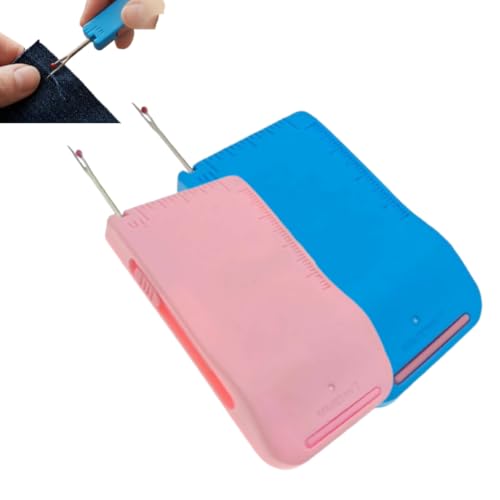 Image of Magnetic Seam Guide for Sewing Machine,Multi-Purpose Sewings Tool,Multifunctional Hemmer Guide with Scale,Magnetic Fabric Guides with Seam Ripper & Needle Threader,Universal Sewing Accessories