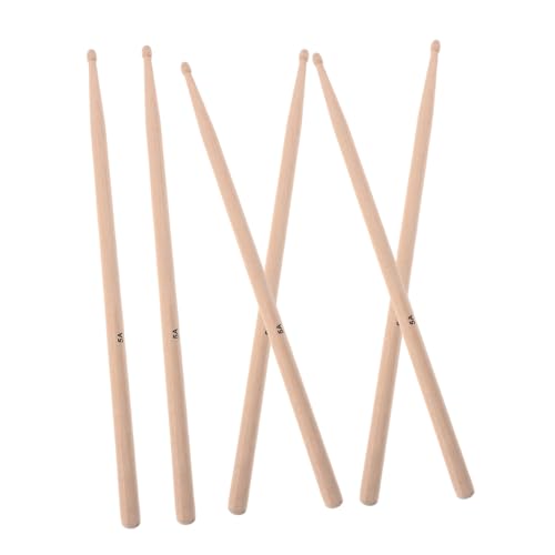 Juego de 3 pares de baquetas clásicas de arce 5A miniatura 1