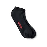 Red Wing Shoes Nilit Breeze Cooling Light Weight Low Cut Socks, Stretchable Nilit Breeze Nylon/Polyester Blend, Black, 9-12 (1 pair)