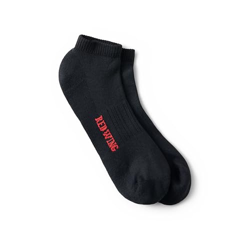 Red Wing Shoes Nilit Breeze Cooling Light Weight Low Cut Socks, Stretchable Nilit Breeze Nylon/Polyester Blend, Black, 9-12 (1 pair)