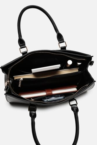 Image of Allen Solly Women's Large Tote Shoulder Bag | Vegan Leather | Organized Interior | Magnetic Flap | Brunch & Shopping