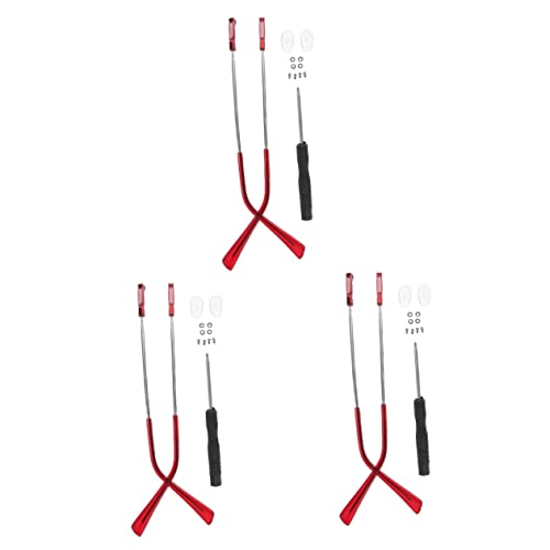 Operitacx 3ペア メガネアクセサリー ヴィンテージサングラス ヴィンテージグラス サングラスフレーム テンプルメタルグラス 腕脚 交換用メガネ 腕 脚 メタルクラレット スペクタクルレッグ