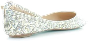 Betsey Johnson Women's Ace Ballet Flat, Rhinestone, 7 | Image 6