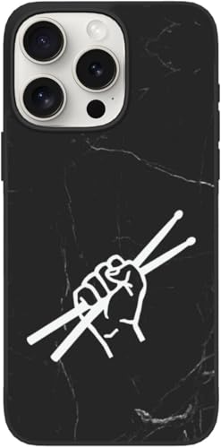 Funda Resistente Drumsticks para iPhone 15 Pro Negro miniatura 1