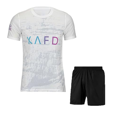 Image of Ronaldo 7 Football Jersey Home Boys with Shorts (Kid's, Boy's& Men)