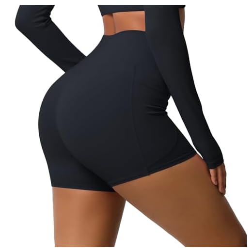 RLEHJN Short De Sport Cycliste Femme Taille Haute Short Opaque Yoga Fitness Legging Court À Élastique Shorty sous Robe Anti Frottement Cuisse Yoga Pants Contrôle du Ventre pour Pilates Pas Cher