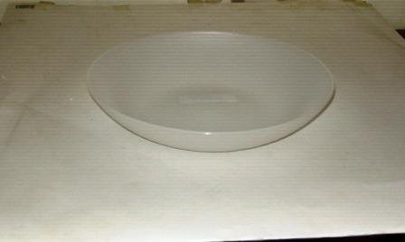 Scodella - piatta - plastica - trasparente - Ø 23,5cm profondità 6,5cm