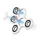 SCIONE Fidget Spinner Sensory Hand Fidget Spielzeug,Angst Stress Relief Party Geschenke für Kinder und Erwachsene Goodie Bag Stuffers(Weiß)