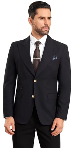 Men Blazer Jacket Slim Fit Casual Mens Sports Jacket Sport Coats Peak Lapel Mens Suit Blazer 2 Button Prom Tuxedo Men