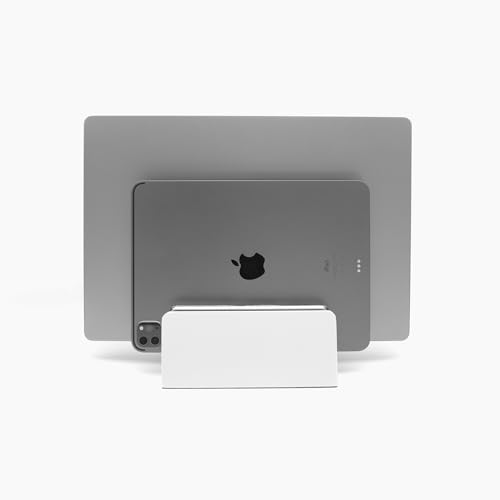 Soporte Vertical Ajustable para Laptop Raico de Madera de Nogal