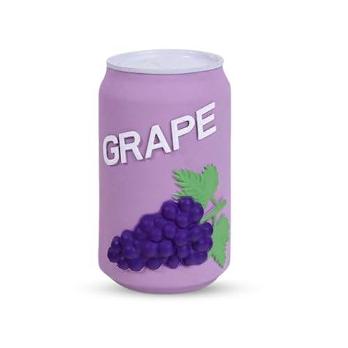 Image of Foodie Puppies Natural Latex Squeaky Play Drink Chew Toy - (Grapes Juice Toy) for Small to Medium Dogs | Durable, Interactive, Fetch & Chew Safe Play Toy | Reduce Separation Anxiety