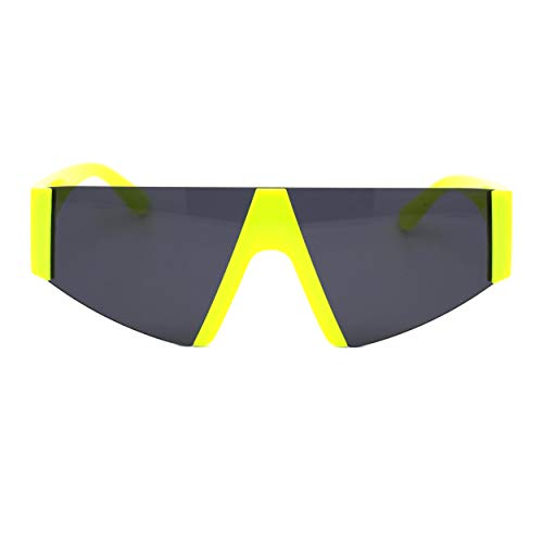 80's Fashion Sunglasses Flat Top Open Frame Funky Geometric Shades UV 400