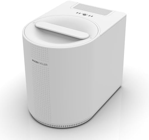 Food Cycler Eco 3 Compact Kitchen Food Recycler | Indoor Composter Bin Alternative | Electric Countertop Food Waste Disposer with Odorless 3.5L Indoor Food Waste Bin for Easy Waste Management | White