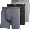 Ropa interior tipo bóxer de algodón elástico para hombre, paquete de 3 2
