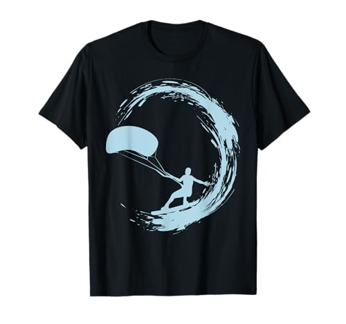 Kite Surfing - Kiters in onda in mare al Beach Kitesurfer Maglietta