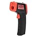 Termometr Bezkontaktowy HW600, Cyfrowy Termometr do Pomiaru Temperatury na Podczerwień LCD(czerwony)