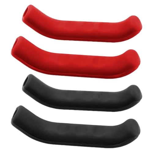 OVDGWC 2 Paare Von Fahrradbremsgriffabdeckungen, Einfache Silikonabdeckungen Mit Festem Farben, Anti-Rutsch-Schutzabdeckungen Von Bremsgrenzen, Bequeme Griffabdeckungen, Zubehör des Fahrradgriffs