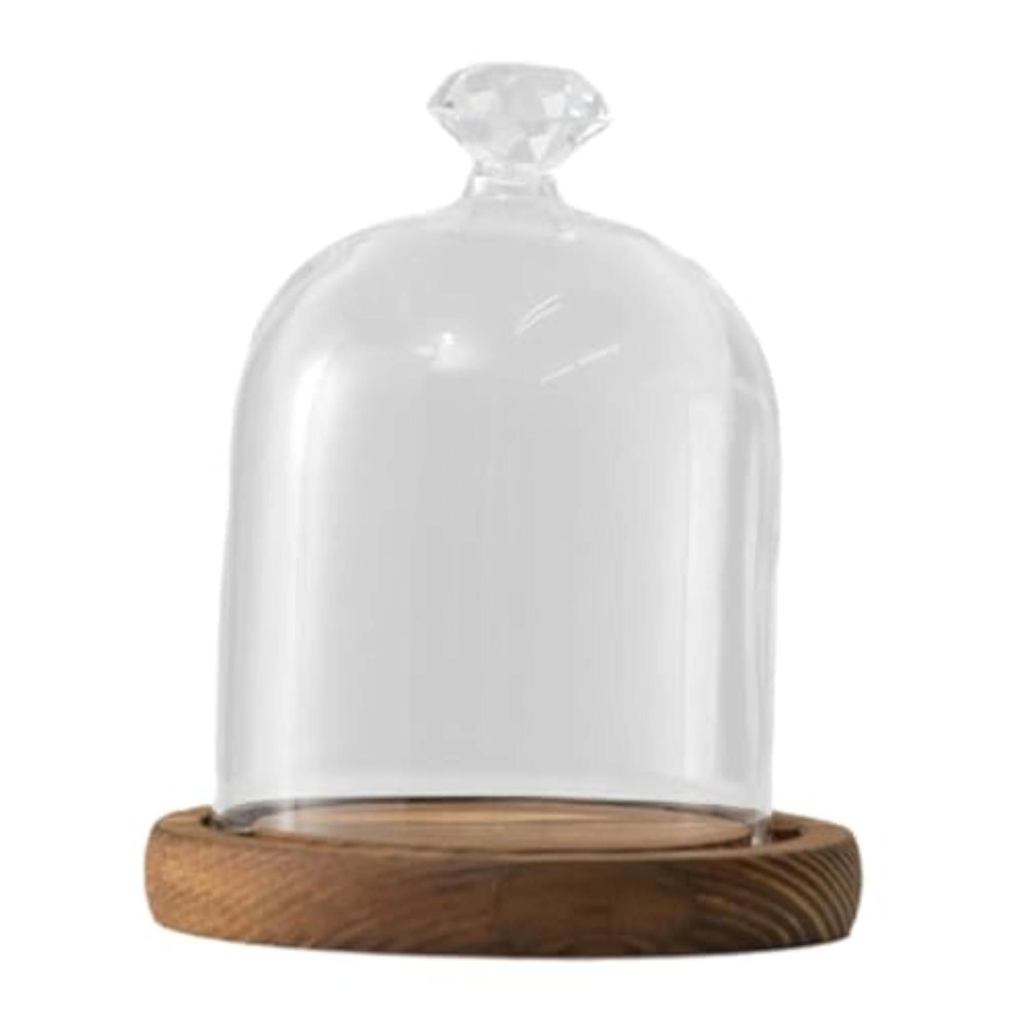 Clear Glass Dome Bell Jar for Centrepieces, 3.5inch