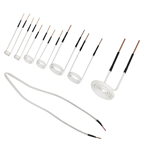 Solary Magnetic Induction Heater Coil, Flameless Induction Heat Accessories (7 coils + 1 free forming coil)