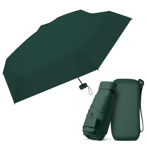 Mini parapluie pour femme résistant vent compact avec étui
