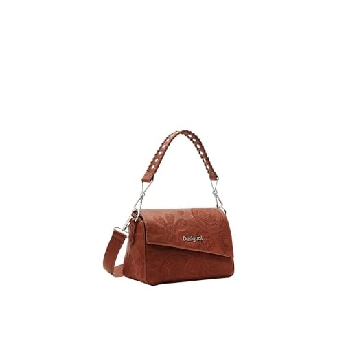 Desigual Bols_Dejavu Phuket Mini, Sac à Main en polyuréthane Femmes, Marron, Taille Unique