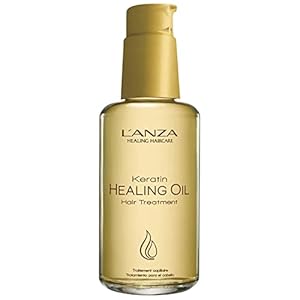 L’ANZA Keratin Healing Hair Oil Treatment, Keratin Hair Treatment, Hair Oil For Damaged Hair, Revives & Nourishes, Sulfate Free Healing Oil for Hair with Phyto IV Complex, Cruelty Free Hair Care