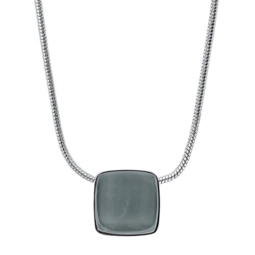 Skagen "Sea Glass Silver-Tone Necklace #TOP3