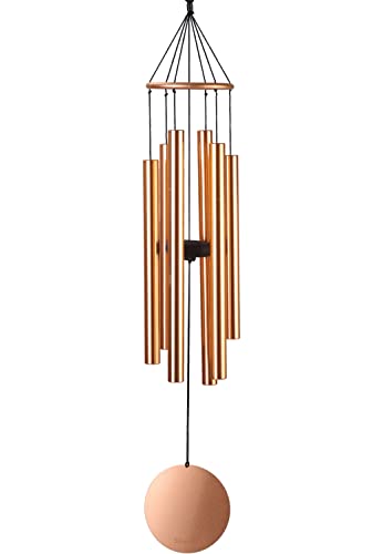 Skybella Iris Wind Chimes For Outside - Professionally Tuned Wind Chimes With Sound Options And Volume Control. Outdoor Wind Chimes Ready To Gift Memorial And Sympathy Wind Chimes. 33” Rose Gold. #TOP1