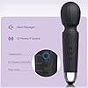 MANFLY Rechargeable Travel Mini Massage Tool, Waterproof Handheld Quiet Massager (Deep Black) #4