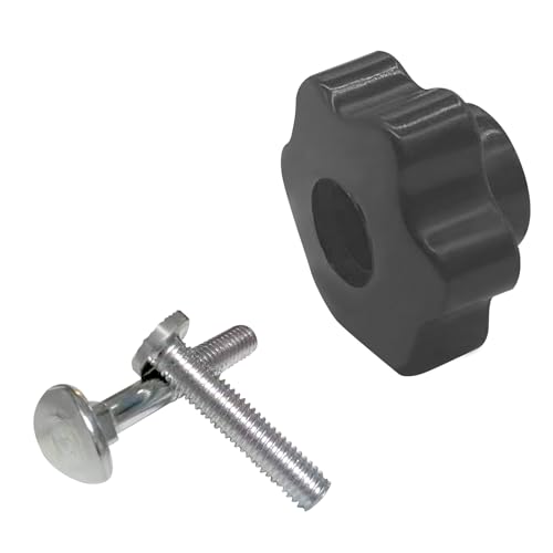 Image of 20 pcs T Bolts (M8 1-1 /2 inch Long) and 5 pcs 6-Star Clamp Knobs and Compatible with T Track Accessories Feather Boards Woodworking jigs and fixtures