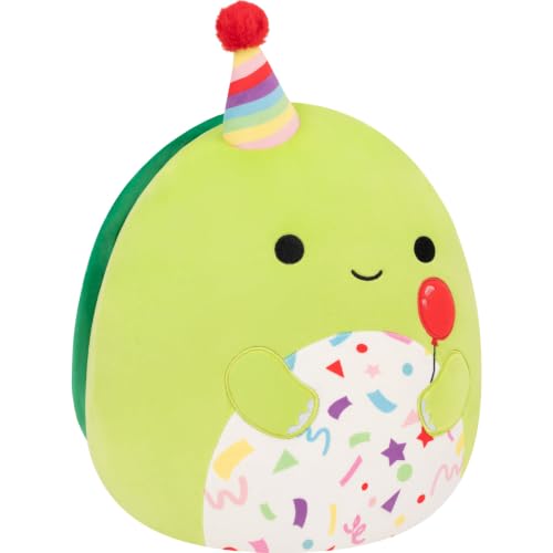Image of Squishmallows Original 12in Henry the Turtle with Birthday Hat Holding Balloon - Official Jazwares Plush (Medium-Sized)