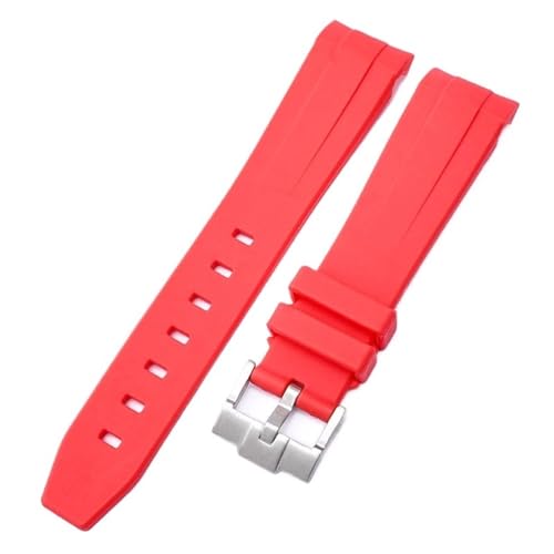 Bracelet MoonSwatch silicone rouge 20mm GUMMMY pour le sport outdoor