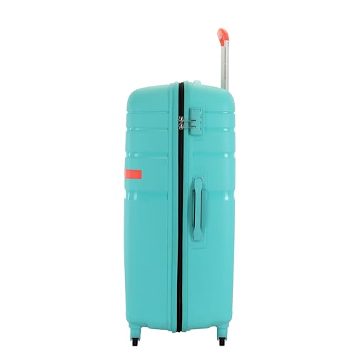 Image of American Tourister Upland Sport 79 CM Large Checkin Polypropylene (PP) Hard 4 Wheels Spinner Luggage /Suitcase /Trolley Bag for Travel (Pool Blue)