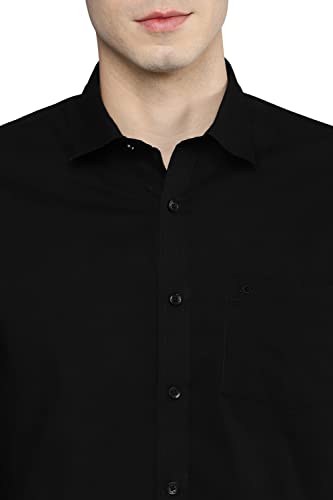 Image of Allen Cooper Solid Shirts for Men - 100% Cotton Comfort Fit Casual and Formal Shirt - Breathable, Soft, Classic Style (Multiple Colors)