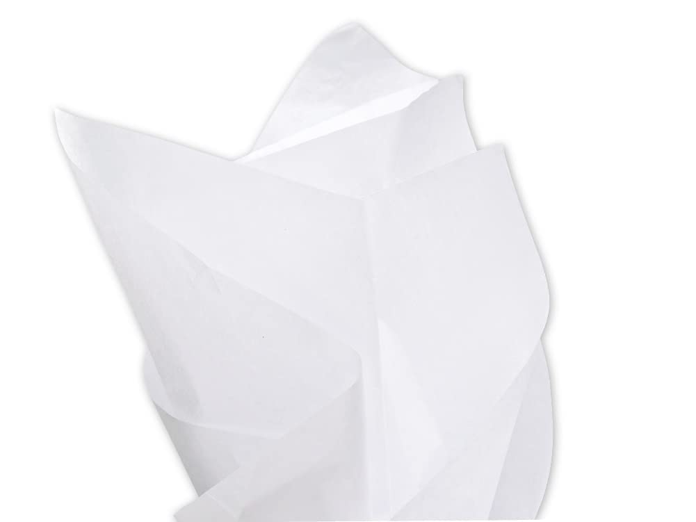 Mustbebonkers White Tissue Wrapping Paper Sheets - 16Gms - Acid Free - 50X75 Cm (, 50)