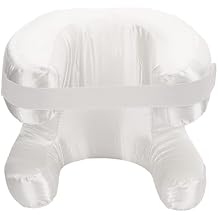 Comfortable Face Pillow, Silk Fabric Memory Foam, Soft Cushioning Ergonomic Beauty Pillow Side Sleeper White