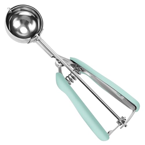 HOMURE H Cookie Scoop 3 Tablespoon, Size #20 Cookie Dough Scoop, 3 Tbsp/ 45 ml/ 1.5 oz Cookie Scoop for Baking, Mint, Spring-Loaded Scoop, Comfortable Grip