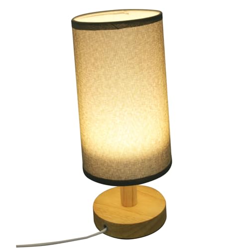Uonlytech lámpara de mesa de lino USB Lámpara de noche USB linterna luces condujo hogar flexo escritorio bedroom decor lampara de escritorio lámpara de mesa decorativa lámpara japonesa tela