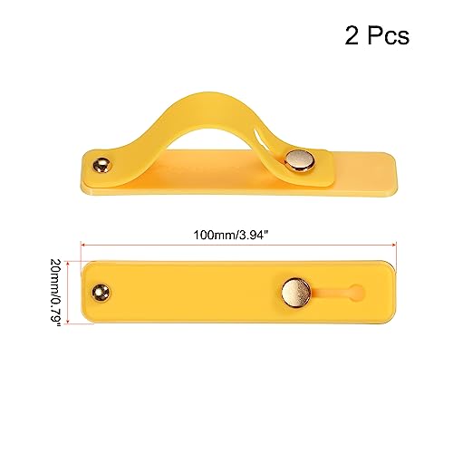 Support de téléphone universel MECCANIXITY lot de 2 silicone jaune - 2